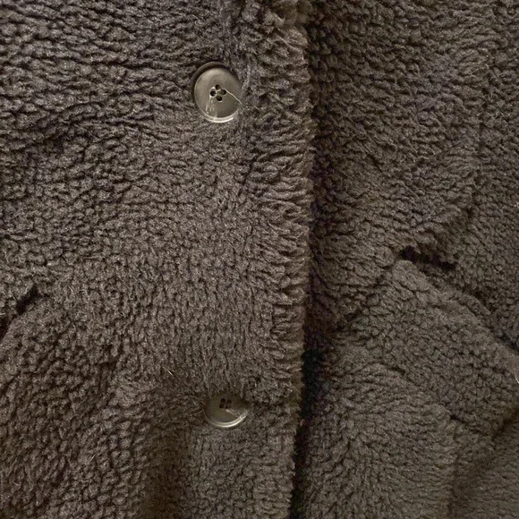 NWT Black Teddy Coat - Picture 7 of 12